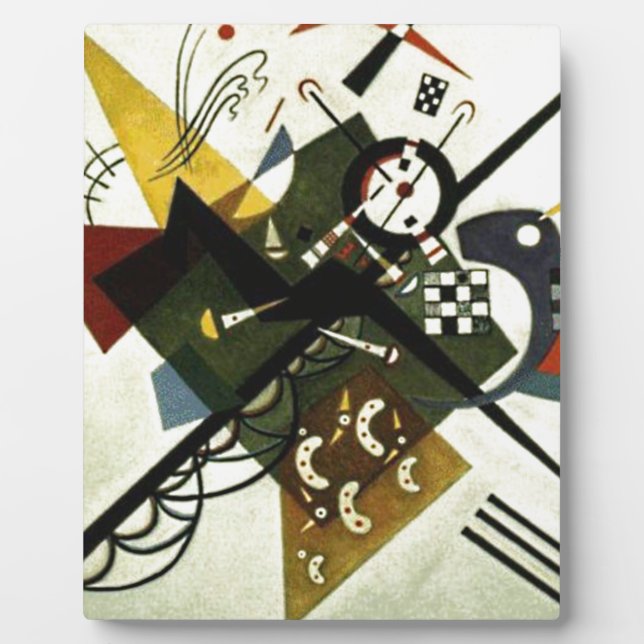 Kandinsky On White II Plaque (Front)