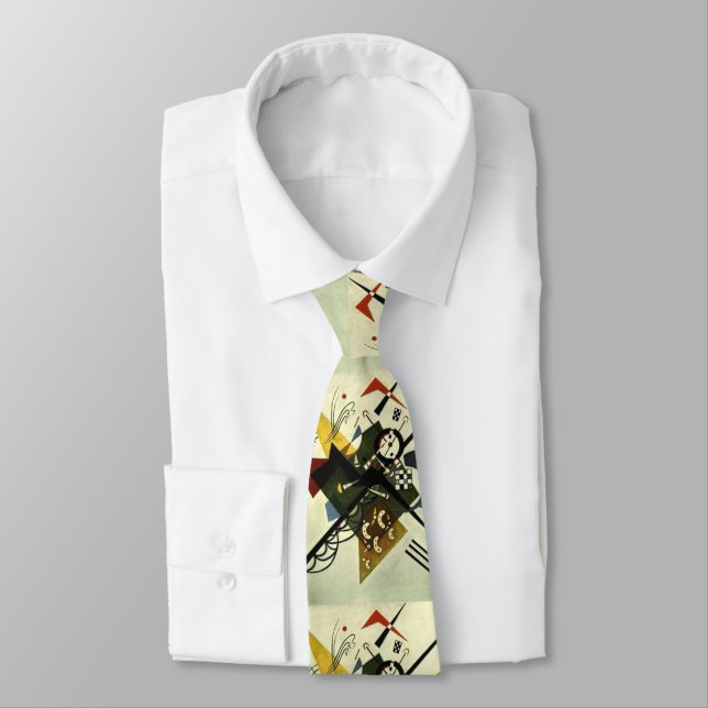 Kandinsky On White II Tie (Tied)