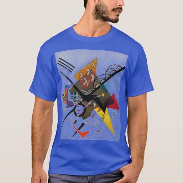 Kandinsky On White Two Abstract Painting T-Shirt (Front)