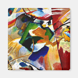 Kandinsky - Painting with Green Centre  Magnet