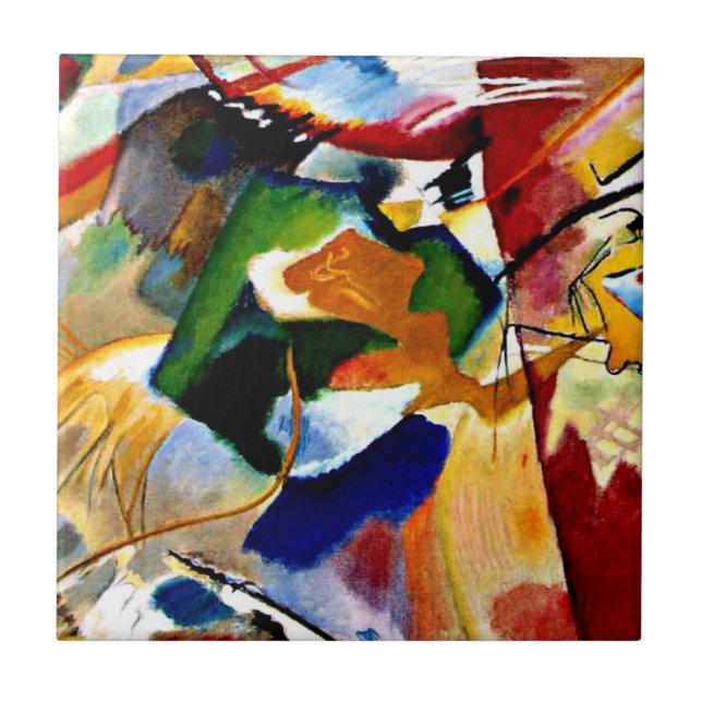 Kandinsky - Painting with Green Centre Tile (Front)