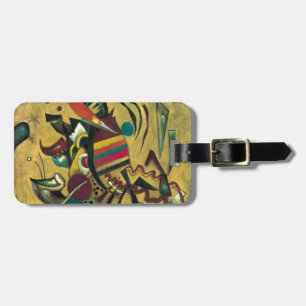Kandinsky Points Abstract Canvas Painting Luggage Tag