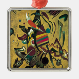Kandinsky Points Abstract Canvas Painting Metal Tree Decoration