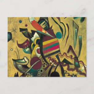 Kandinsky Points Abstract Canvas Painting Postcard