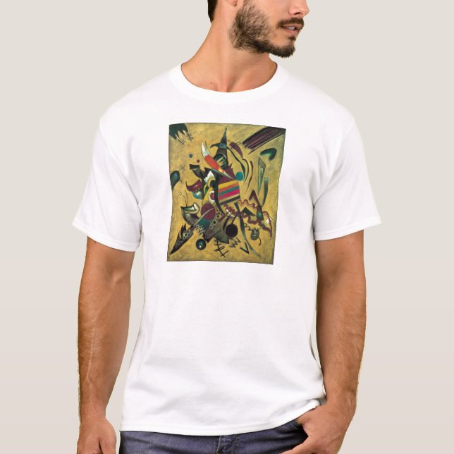 Kandinsky Points Abstract Canvas Painting T-Shirt (Front)
