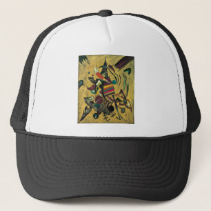 Kandinsky Points Abstract Canvas Painting Trucker Hat