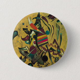 Kandinsky Points Abstract Geometric Art Print 6 Cm Round Badge