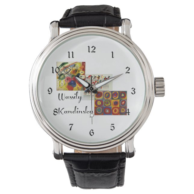 Kandinsky popular artwork collage watch (Front)