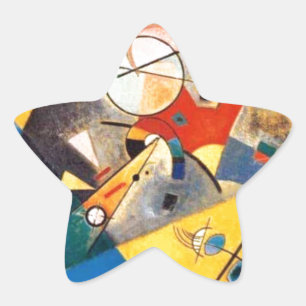 Kandinsky Quiet Harmony Abstract Art Star Sticker