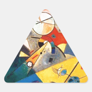 Kandinsky Quiet Harmony Abstract Art Triangle Sticker