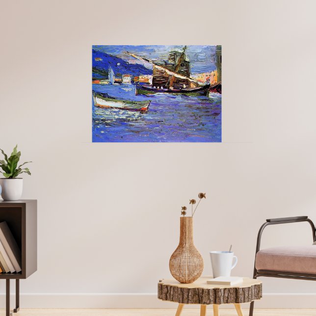 Kandinsky - Rapallo Grauer Day Poster (Living Room 3)