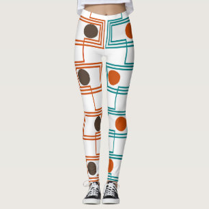 Kandinsky Rectangles with Ovals  Leggings