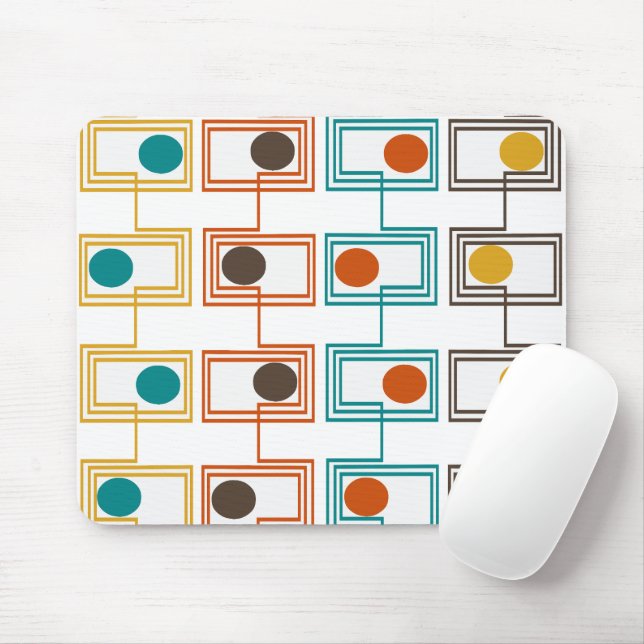 Kandinsky Rectangles with Ovals  Mouse Mat (With Mouse)
