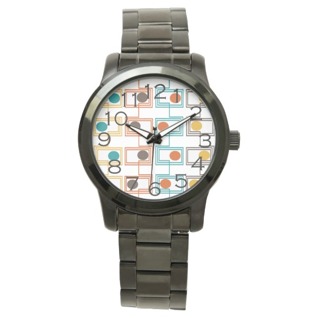 Kandinsky Rectangles with Ovals  Watch (Front)