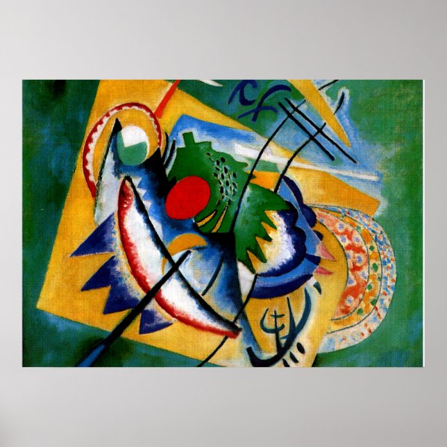 Kandinsky - Red Oval Poster (Front)