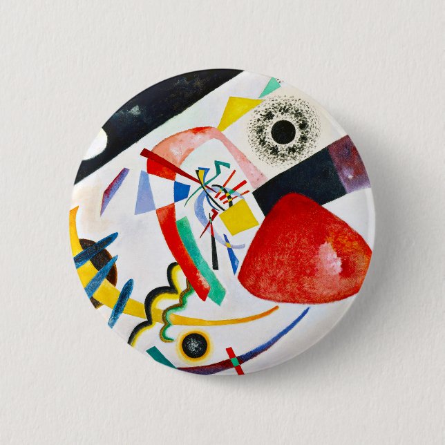 Kandinsky Red Spot Button (Front)