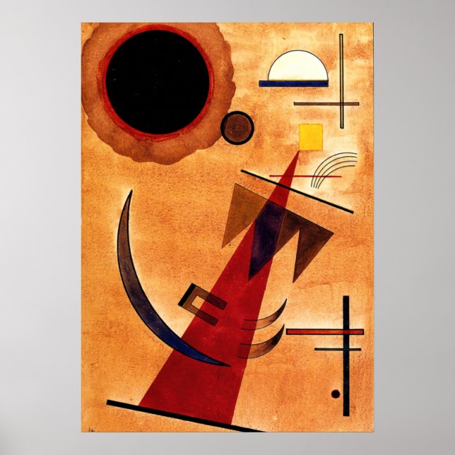 Kandinsky - Rot in Spitzform, 1925 Poster (Front)