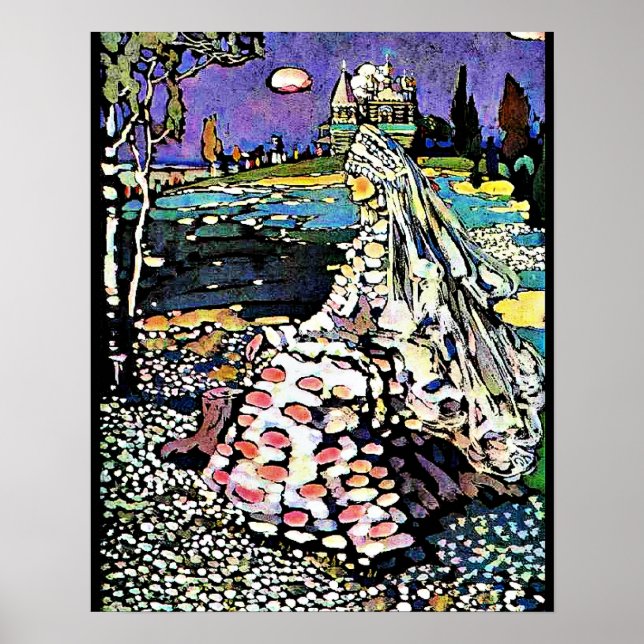 Kandinsky - Russian Beauty in a Landscape Poster (Front)