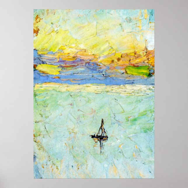 Kandinsky - Sailboat at Sea Poster (Front)