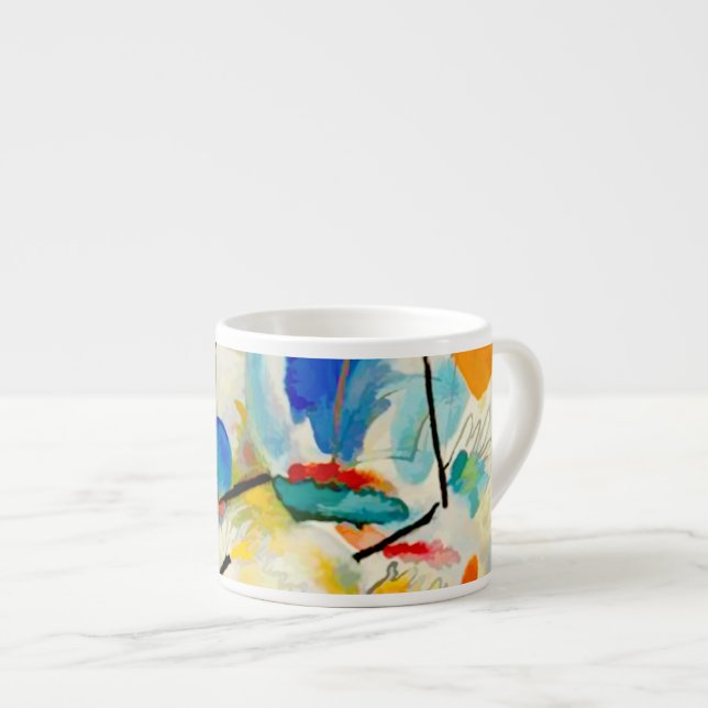 Kandinsky Sea Battle 1913 Espresso Cup (Front Right)
