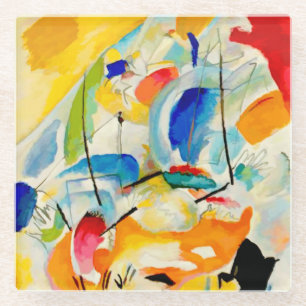 Kandinsky Sea Battle 1913 Glass Coaster