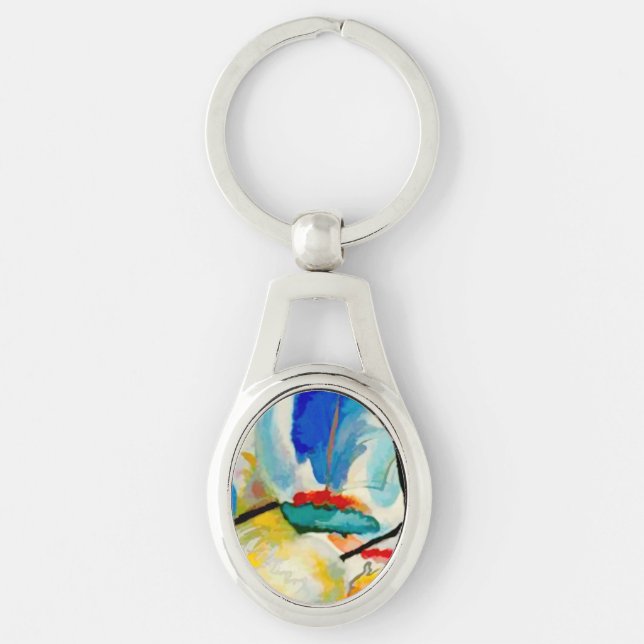 Kandinsky Sea Battle 1913 Key Ring (Front)
