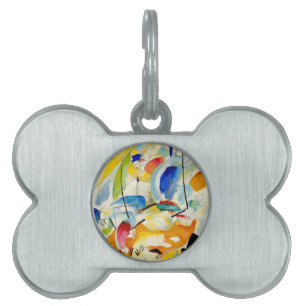 Kandinsky Sea Battle 1913 Pet Tag