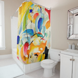 Kandinsky Sea Battle 1913 Shower Curtain