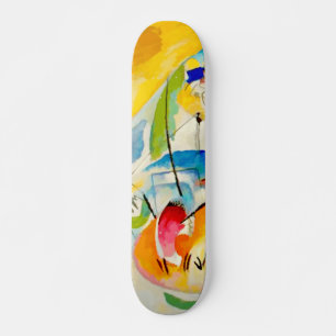 Kandinsky Sea Battle Painting 1913 Skateboard