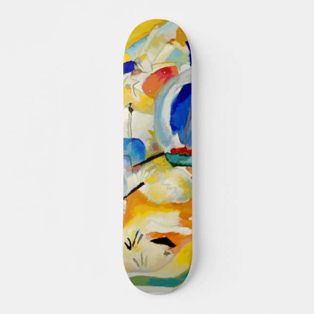 Kandinsky Sea Battle Painting 1913 Skateboard (Front)