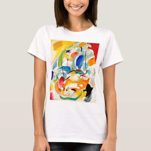 Kandinsky Sea Battle Painting 1913 T-Shirt (Front)