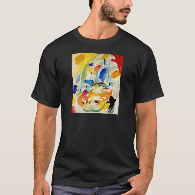 Kandinsky Sea Battle Painting 1913 T-Shirt (Front)
