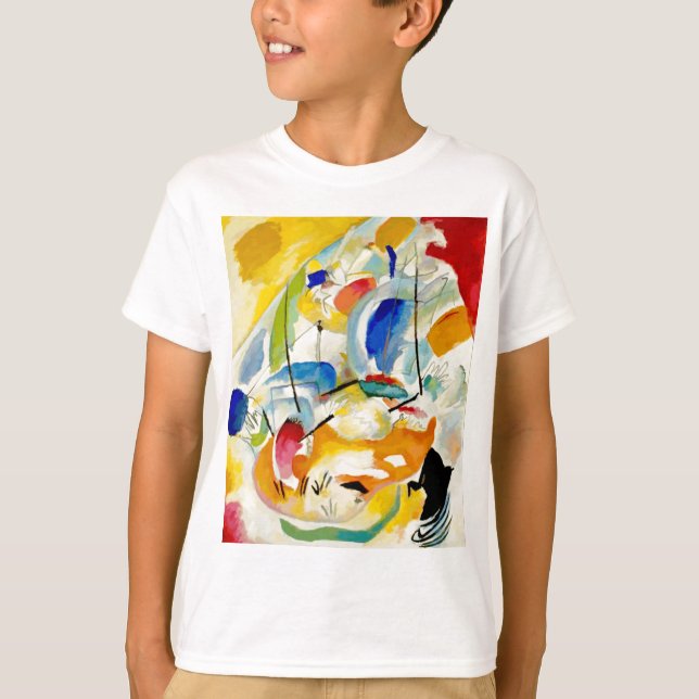 Kandinsky Sea Battle Painting 1913 T-Shirt (Front)
