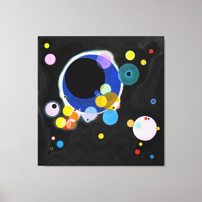 KANDINSKY - SEVERAL CIRCLES - 1926 - Bauhaus - Canvas Print (Front)