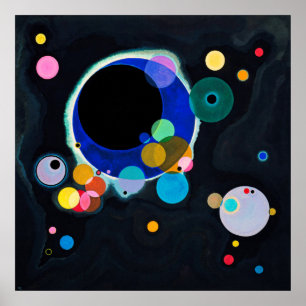 Kandinsky Several Circles Abstract Artwork Poster