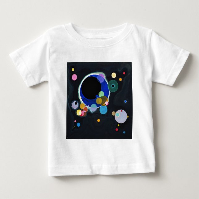 Kandinsky Several Circles Artwork Baby T-Shirt (Front)