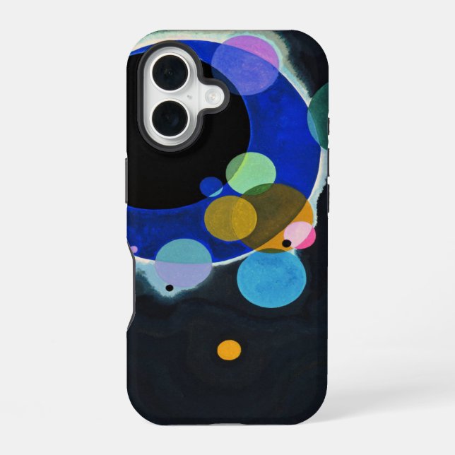 Kandinsky Several Circles Artwork iPhone 16 Case (Back)