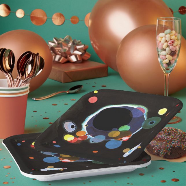 Kandinsky - Several Circles Paper Plates (Multi)