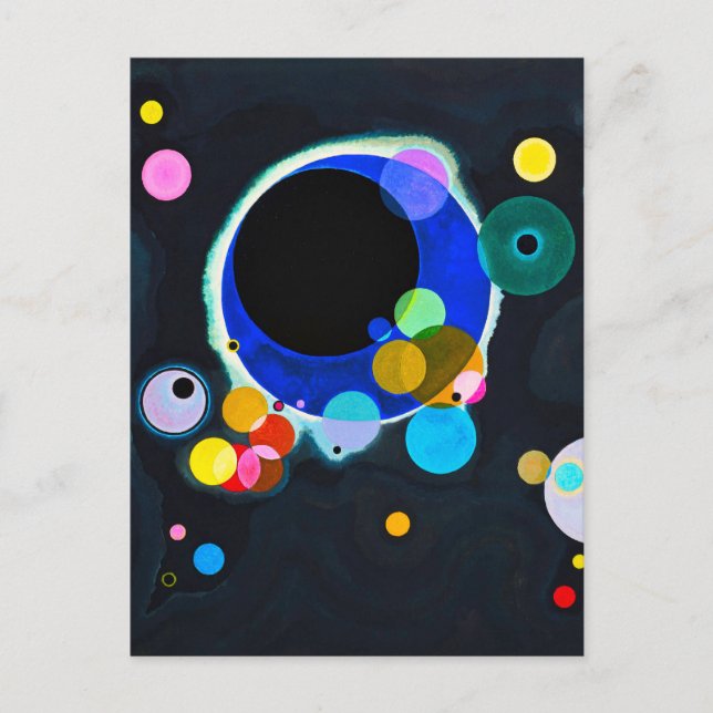 Kandinsky Several Circles Postcard (Front)