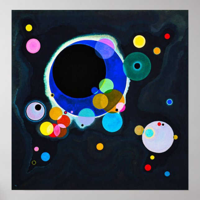 Kandinsky Several Circles Poster (Front)