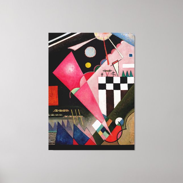 KANDINSKY - SHARP CALM PINK (Scharfruhiges Rosa) - Canvas Print (Front)