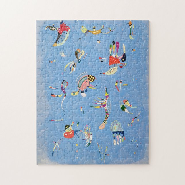 Kandinsky Sky Blue Puzzle (Vertical)