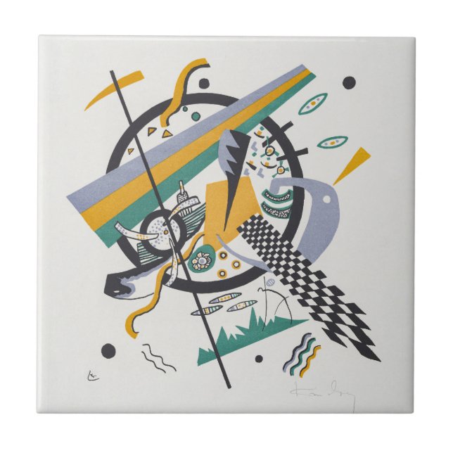 Kandinsky Small Worlds IV Abstract Art Tile (Front)