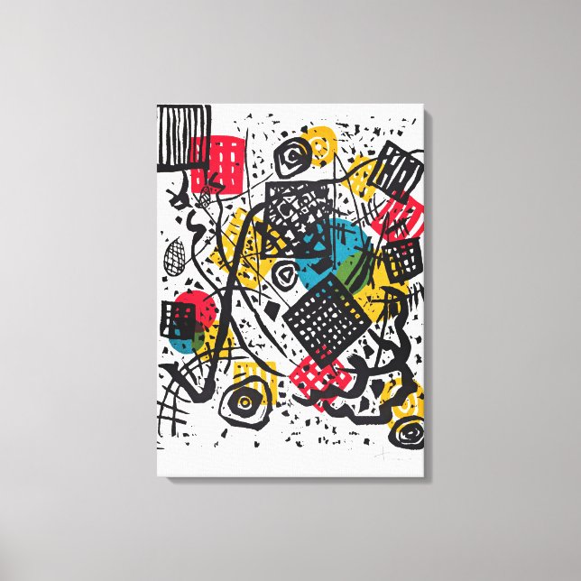 Kandinsky - Small Worlds V, abstract art Canvas Print (Front)