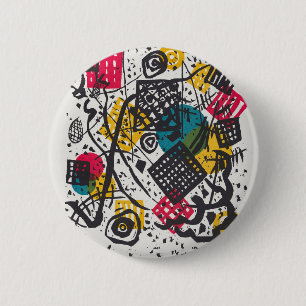 Kandinsky Small Worlds V Abstract Classic 6 Cm Round Badge