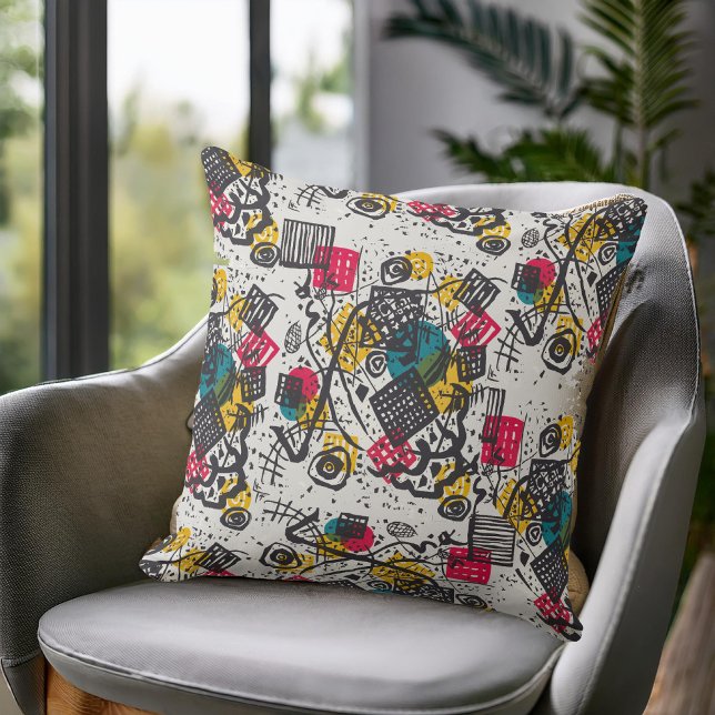 Kandinsky Small Worlds V Abstract Classic Cushion (Creator Uploaded)