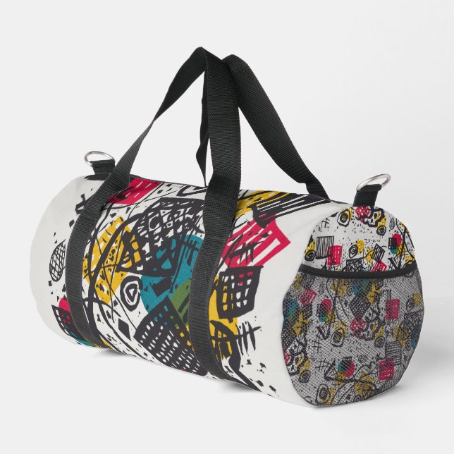 Kandinsky Small Worlds V Abstract Classic Duffle Bag (Right Corner)