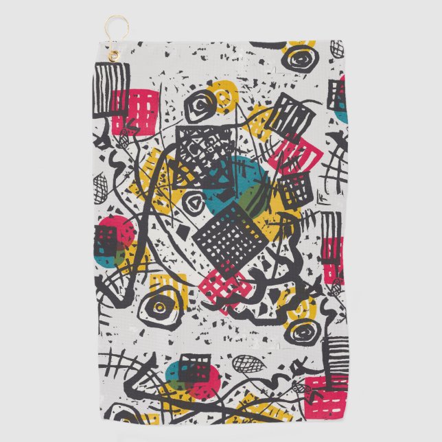 Kandinsky Small Worlds V Abstract Classic Golf Towel (Front)
