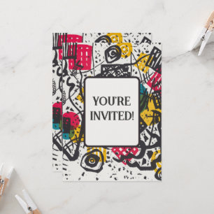 Kandinsky Small Worlds V Abstract Classic Invitation