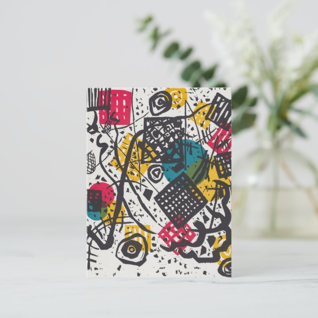 Kandinsky Small Worlds V Abstract Classic Postcard (Standing Front)
